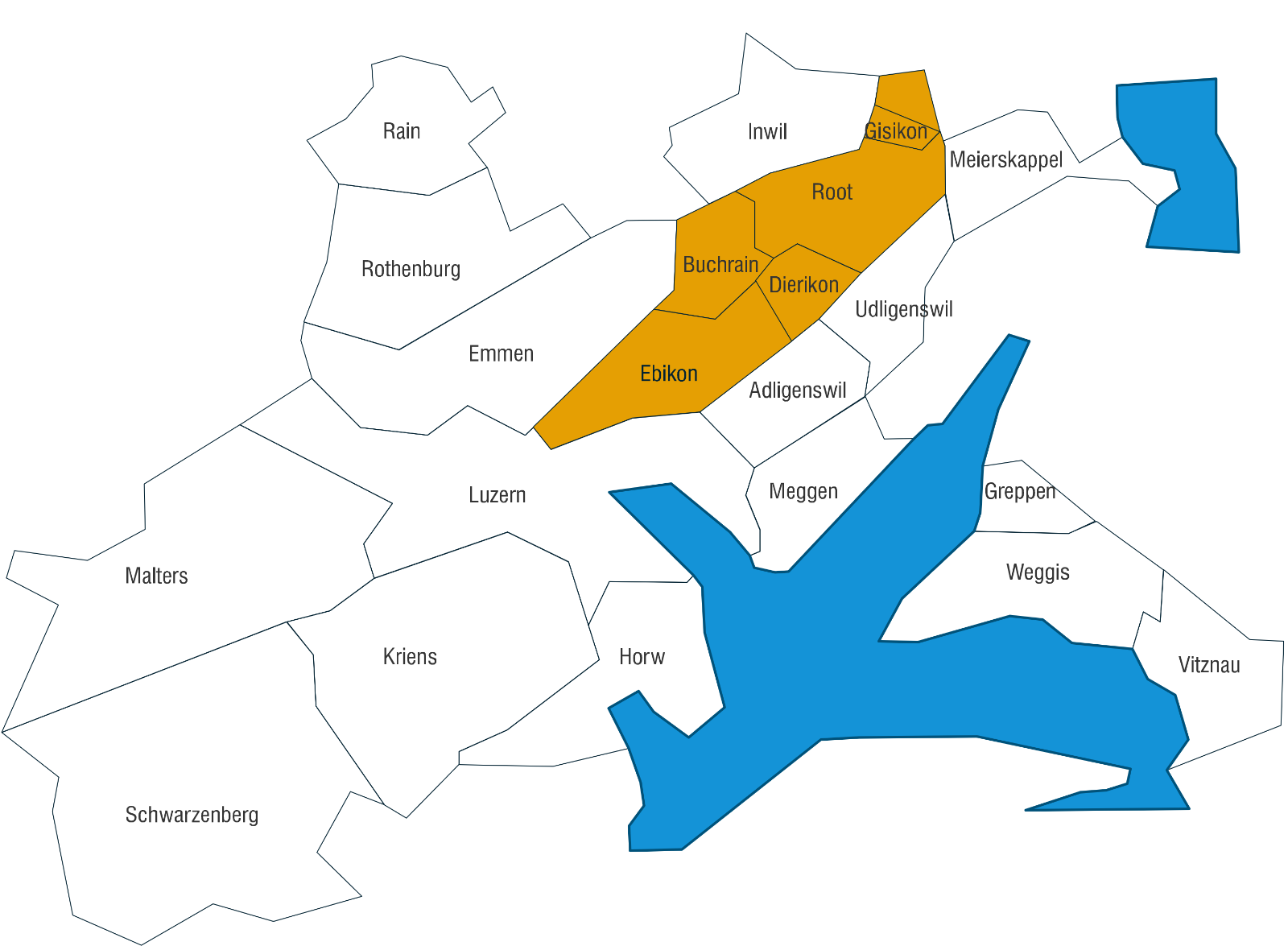 Karte LuzernOst Karte LuzernOst